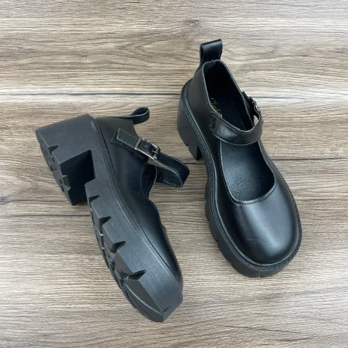 Mary Jane Campus Small Leather Shoes Black Mary